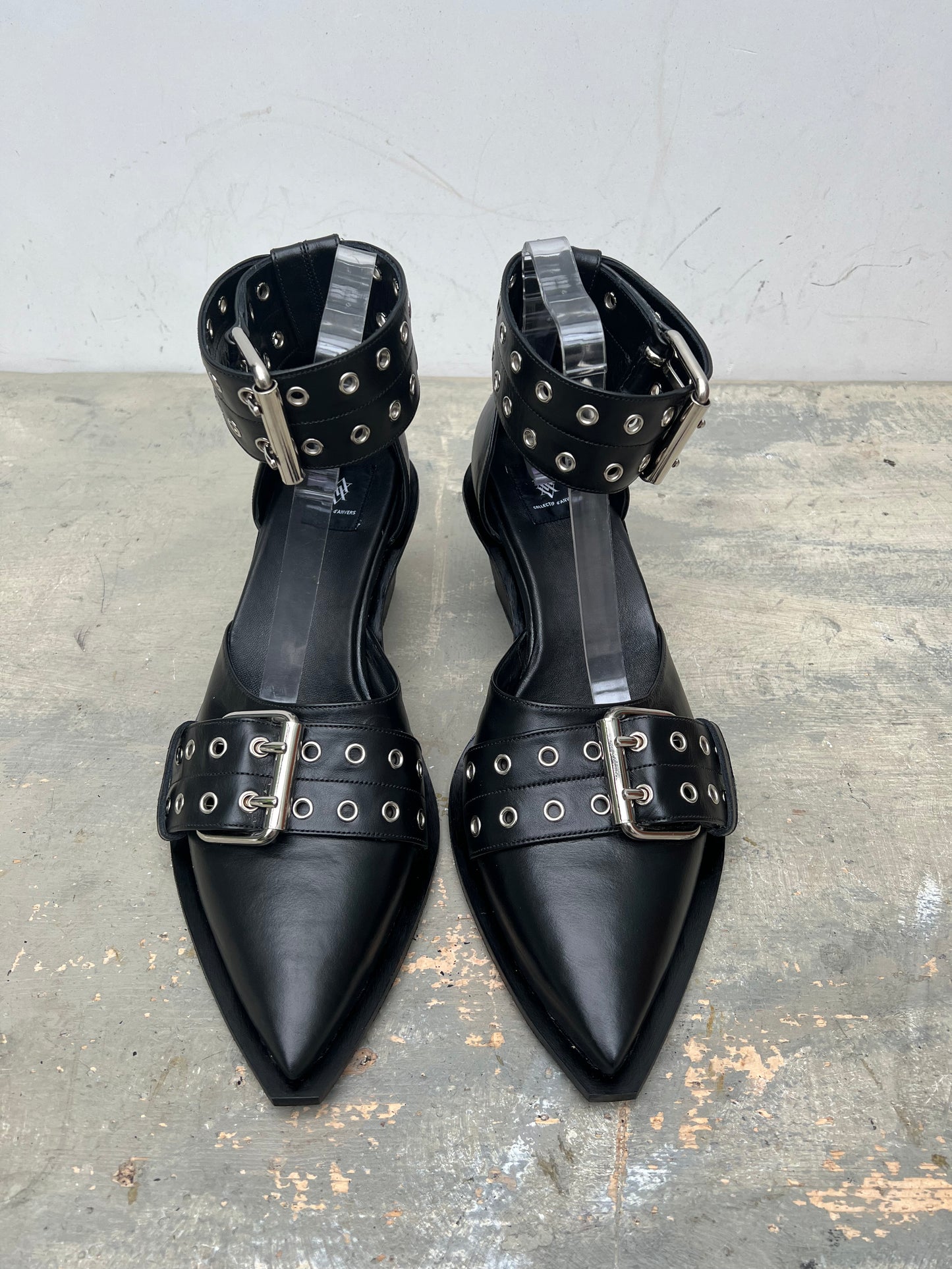 BLACK BUCKLE SHOES - MADE FOR LDF