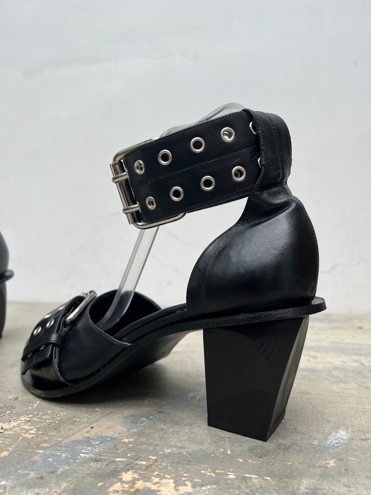 BLACK BUCKLE SHOES - MADE FOR LDF