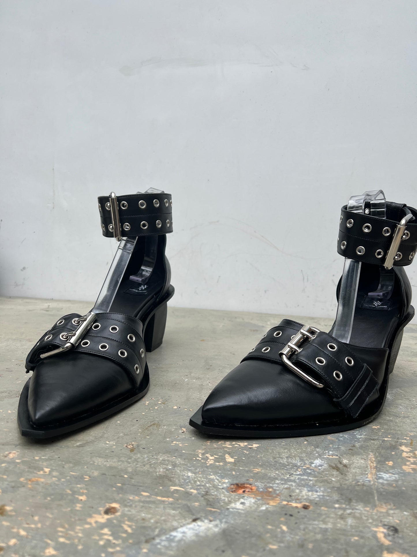 BLACK BUCKLE SHOES - MADE FOR LDF