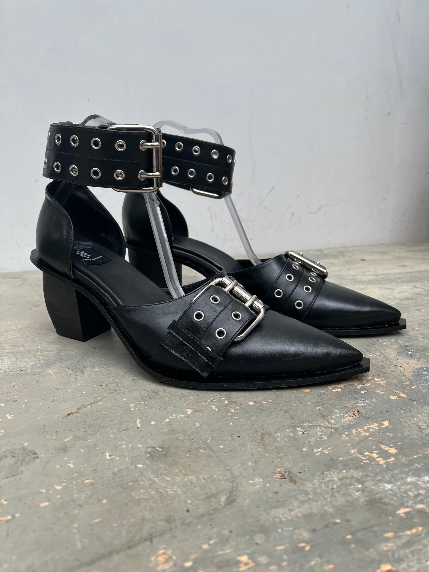 BLACK BUCKLE SHOES - MADE FOR LDF