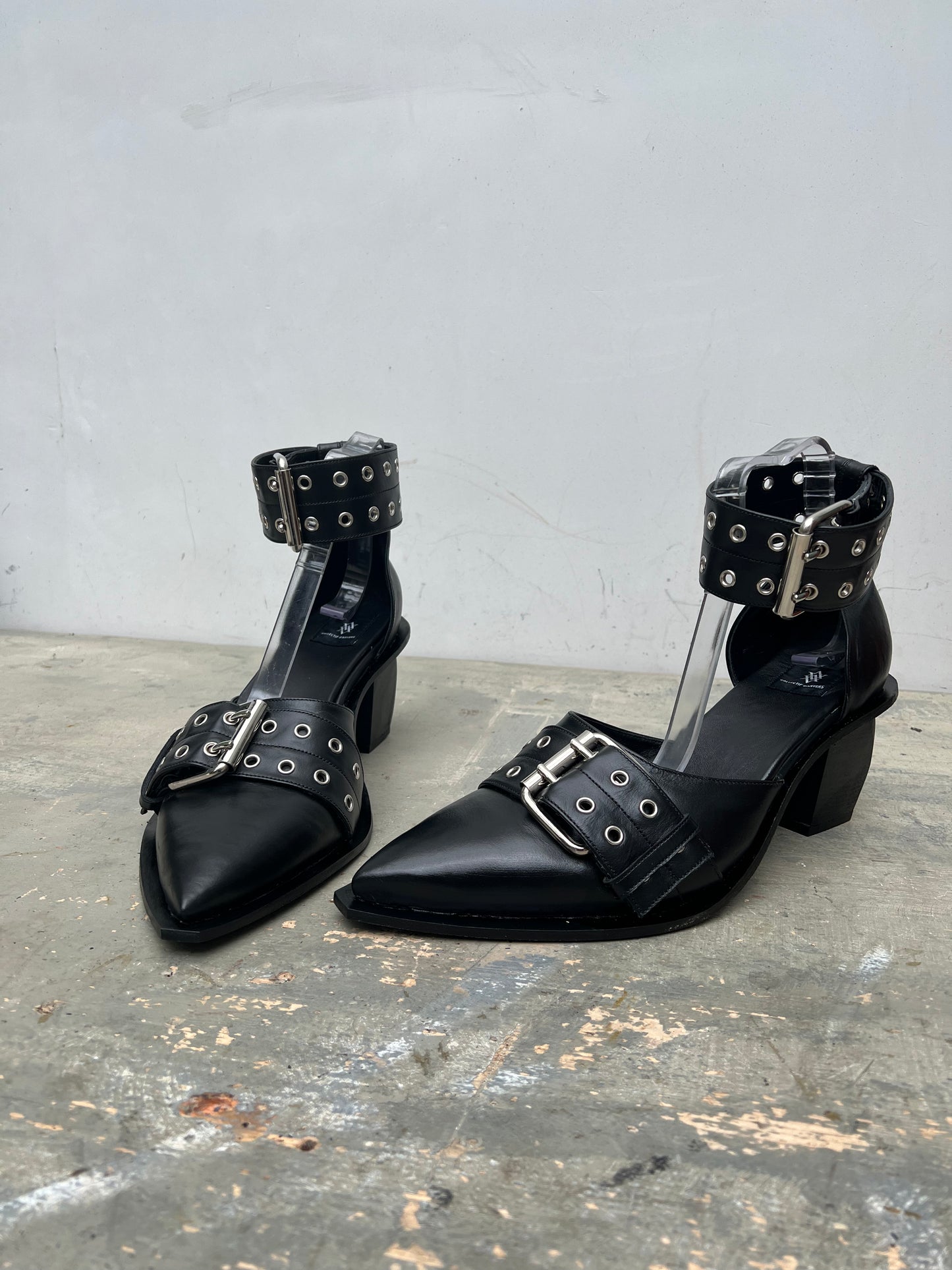 BLACK BUCKLE SHOES - MADE FOR LDF