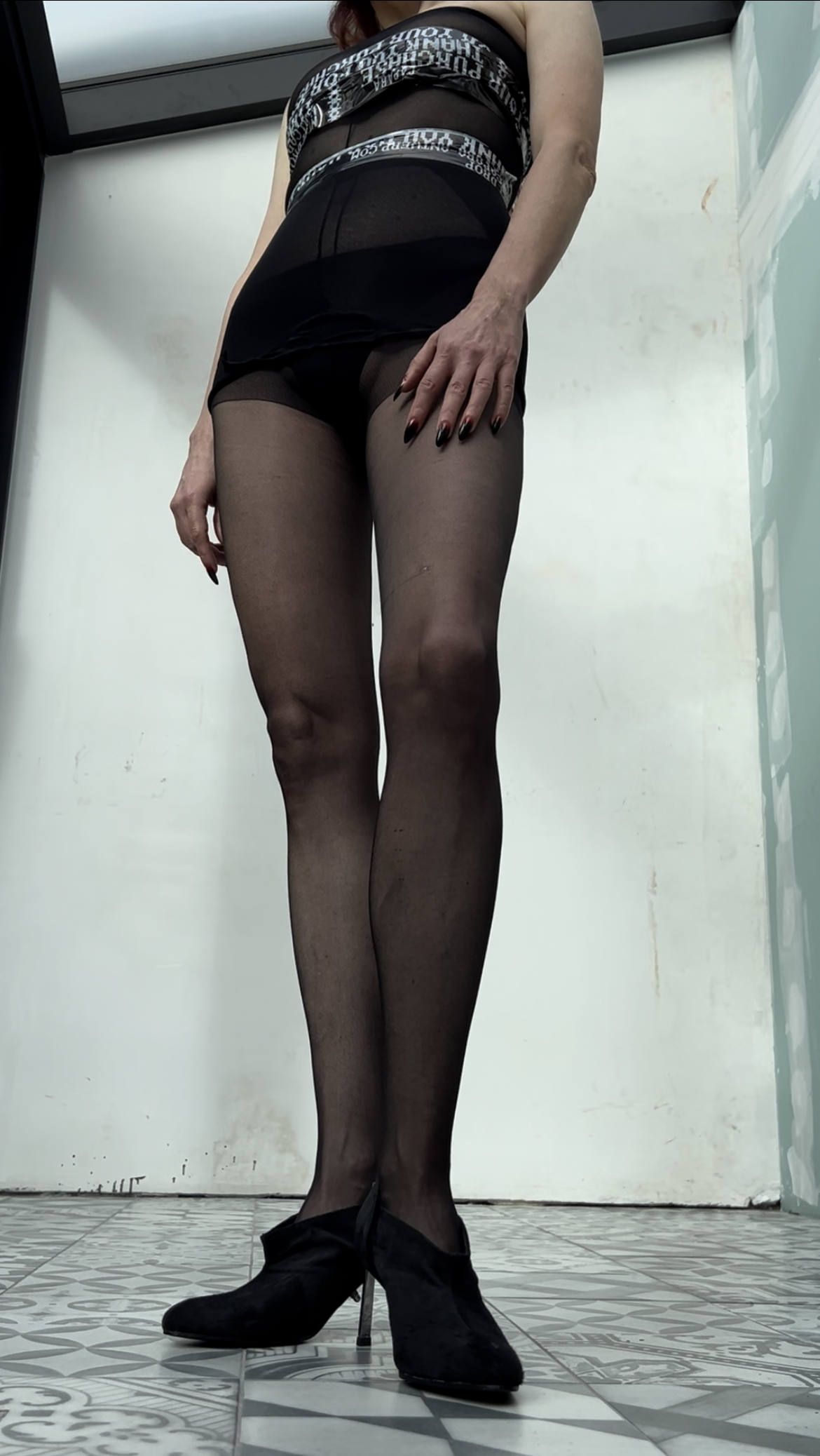 STEELETTO PUMP - BLACK PONY