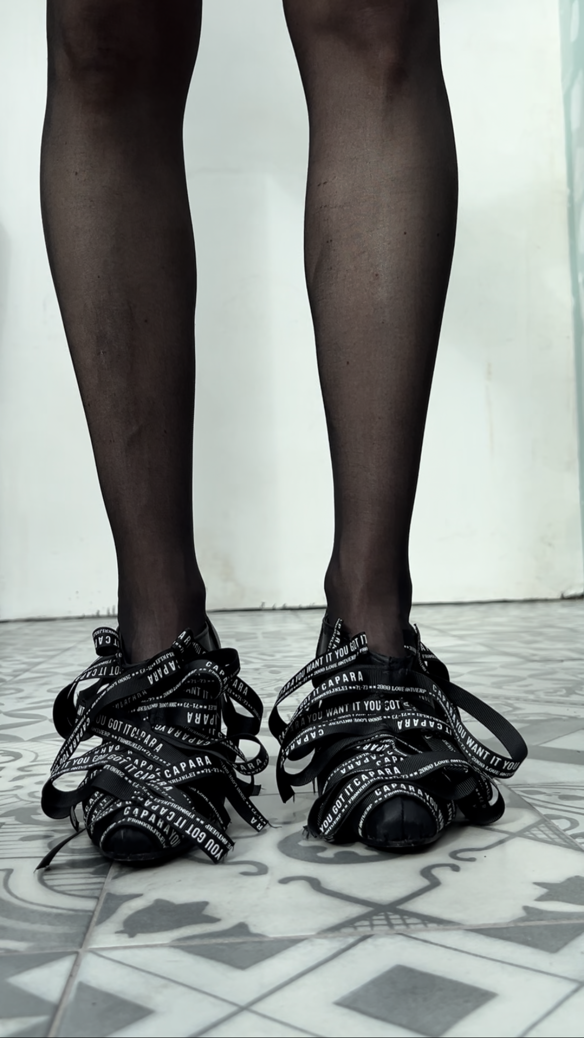 STEELETTO PUMP - CAPARA RIBBONS