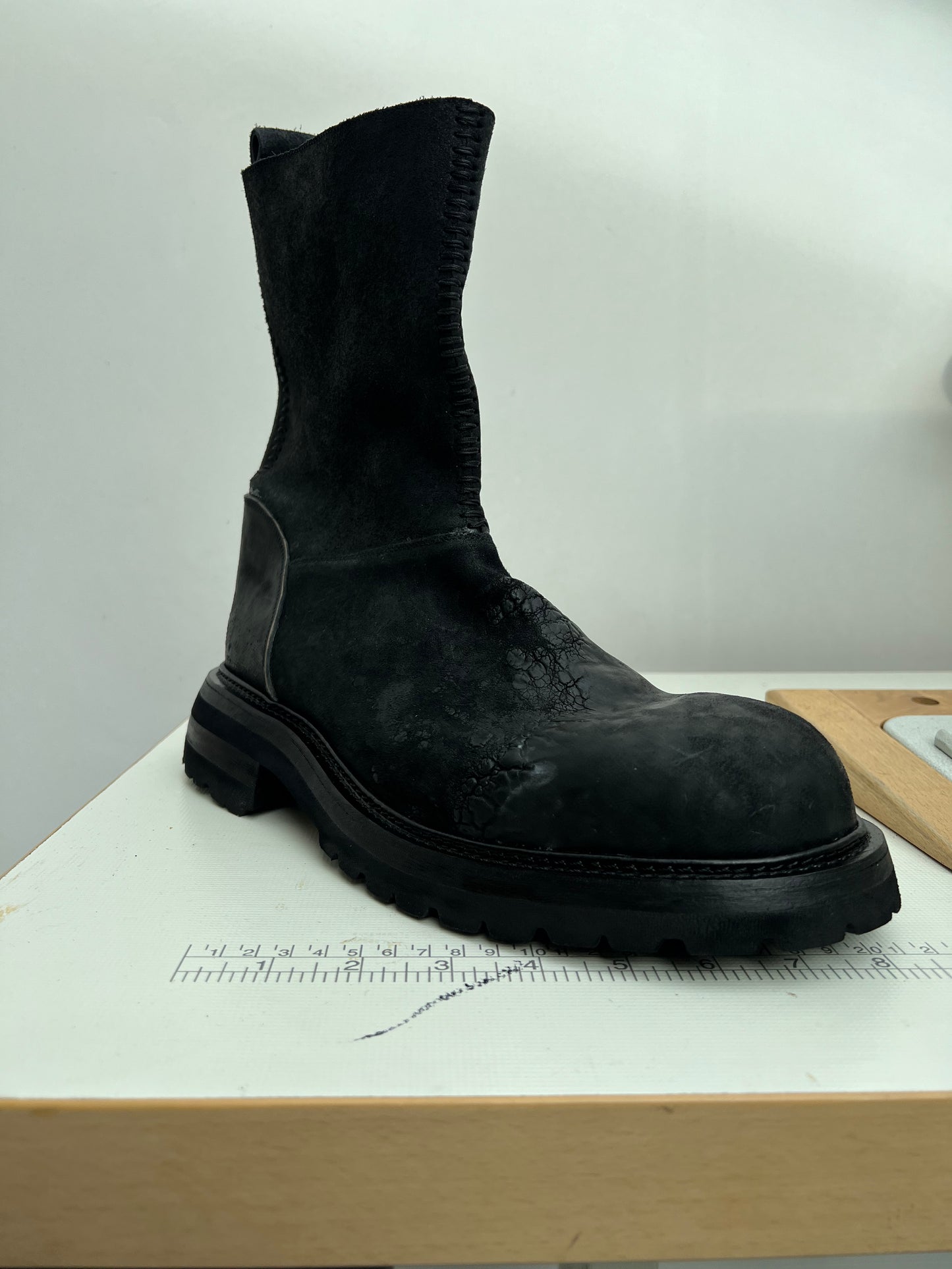 BLACK HORSE BUTT WORKER BOOTS - MADE FOR TIA