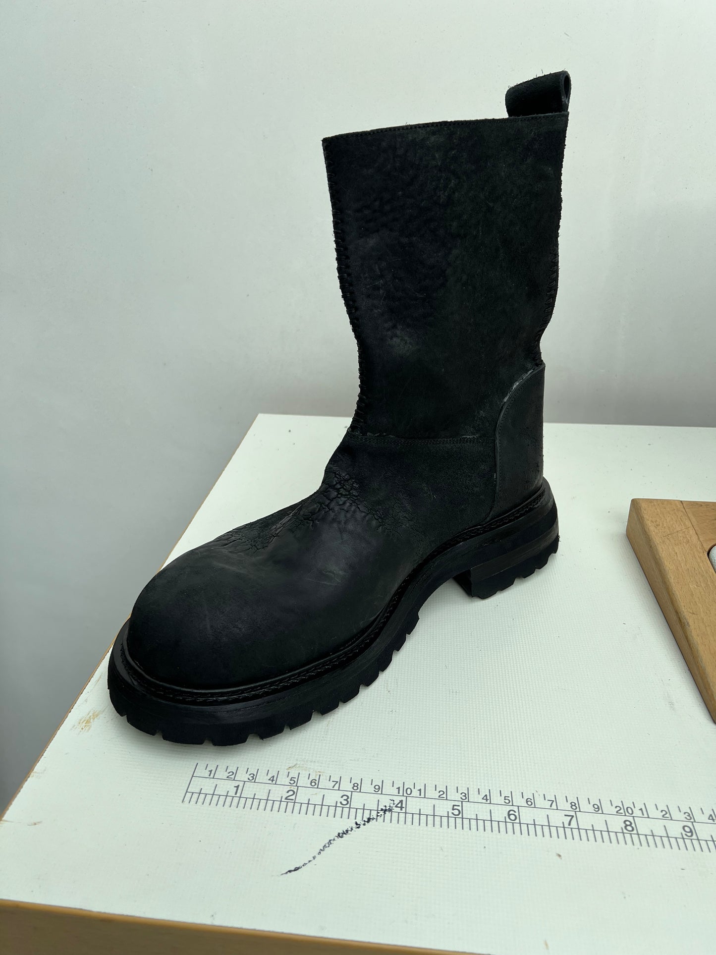 BLACK HORSE BUTT WORKER BOOTS - MADE FOR TIA